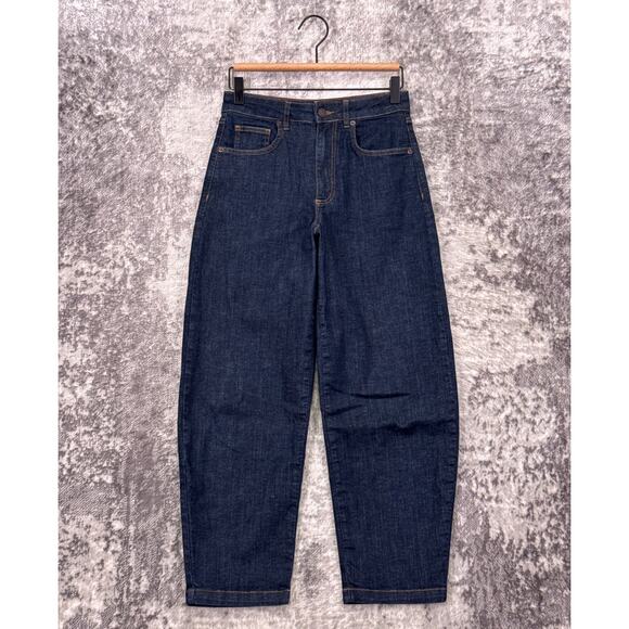 RUTI Jeans 00 Womens Barrel Leg Dark Wash Denim - Picture 1 of 7